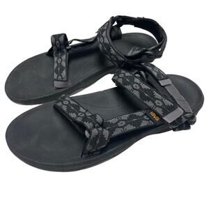 Teva Size 7 Mens Sandals Original Universal Quick Dry Water Canyon Gray Black